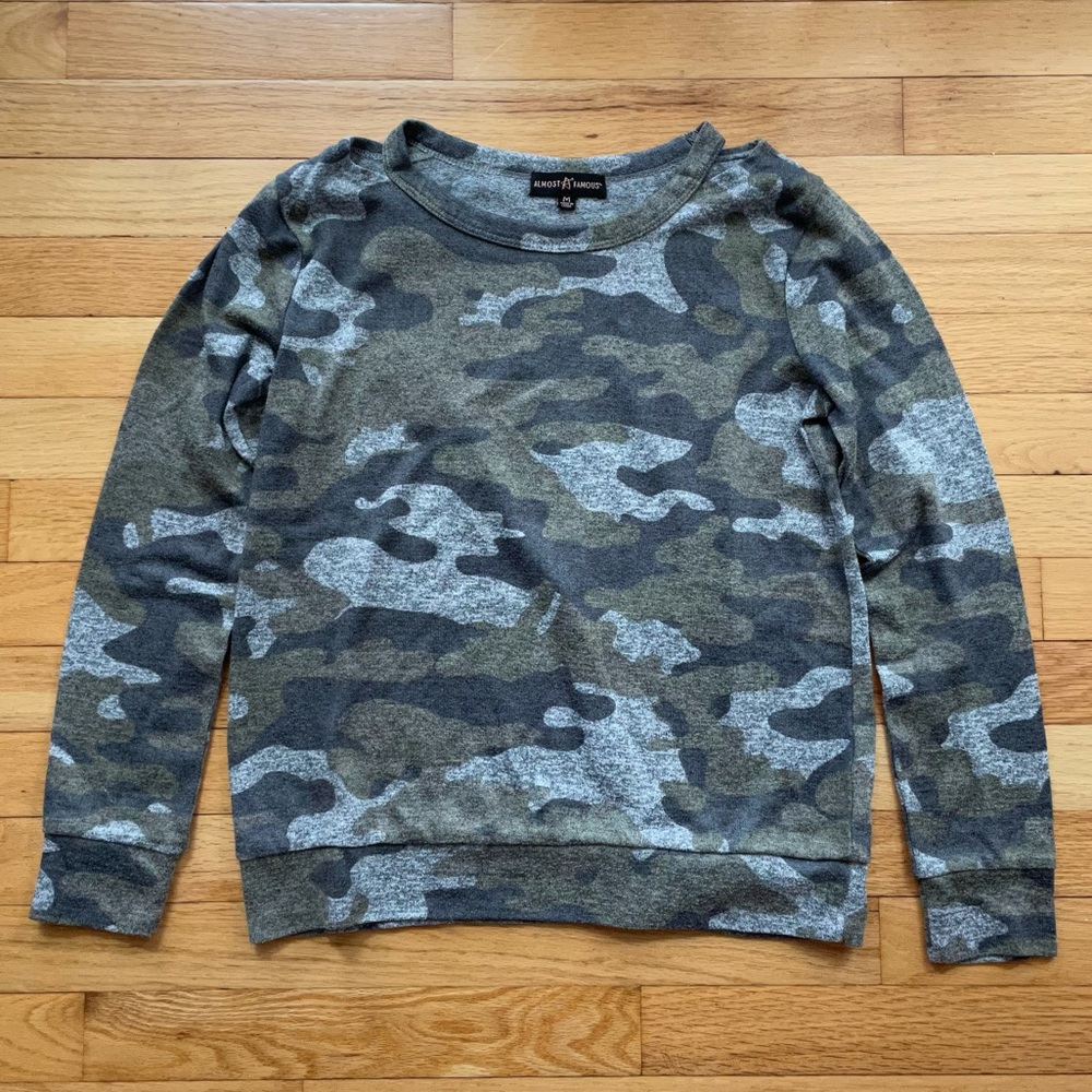 Almost Famous Camo Long Sleeve Shirt
